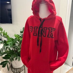 PINK Victoria's Secret Vibrant Red Hoodie